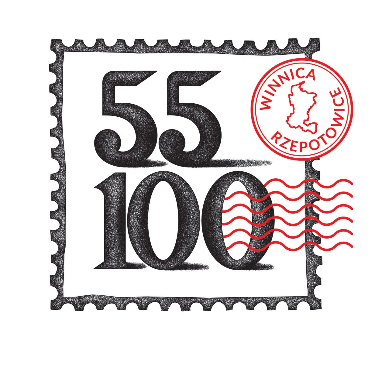 Logo, winnica 55/100
