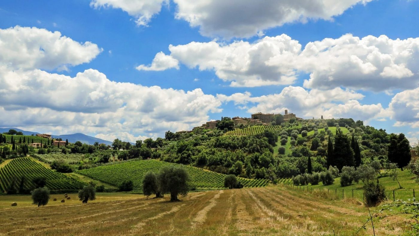 Chianti i wina z Toskanii - wzgórza 
